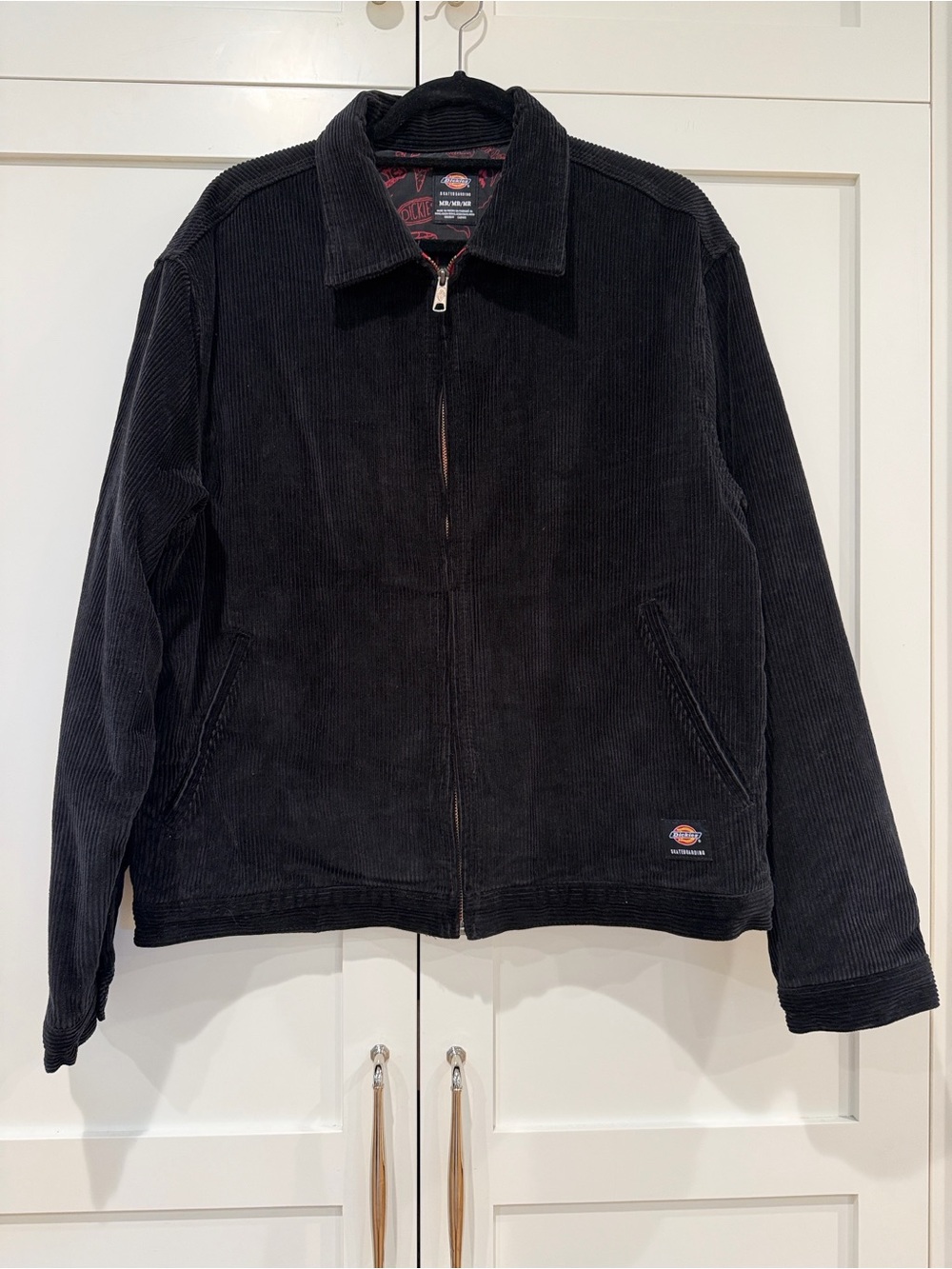 Dickies Black Corduroy Zip-Up Jacket